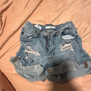 Denim shorts
